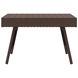 Avis Maison Chic Table d'appoint | Table Basse pliable marron 60x40x38 cm résine tressée -GKD87197