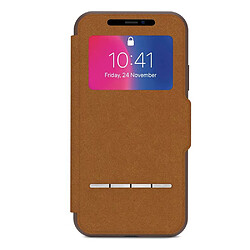 Avis Etui Moshi SenseCover iPhone X Marron