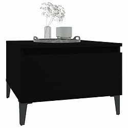 Acheter Maison Chic Table d'appoint | Table Basse Noir 50x46x35 cm Bois d'ingénierie -GKD23020