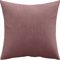 ICONIK INTERIOR Coussin carré en velours (45x45 CM) coussin + rembourrage - Mesmal Rose