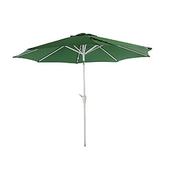 Decoshop26 Parasol de jardin Ø 2,7m inclinable polyester/aluminium 5kg vert 04_0003878