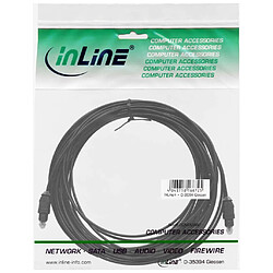 Avis OPTO Câble audio, InLine®, Toslink mâle/mâle, 5m