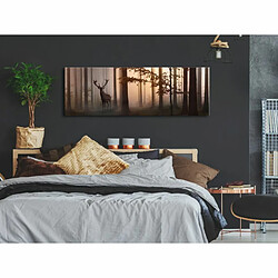 Paris Prix Tableau Imprimé Morning Narrow Brown 40 x 120 cm