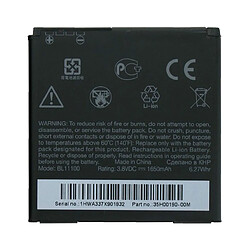 Avis Caseink Batterie d Origine HTC BA-S800 / BL11100 Pour Desire V (1650mAh)