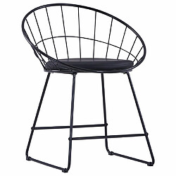 Avis Decoshop26 Lot de 6 chaises de salle à manger cuisine design moderne acier noir CDS022659