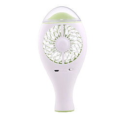 Avis Wewoo Ventilateur Transparent et vert Humidificateur de de brume d'eau rechargeable portatif d'USB de mini de refroidissement d'air avec le réservoir la clef de contrôle la lampe de fan pulvérisent la indicatrice de fan, capacité de d'eau: 23ml