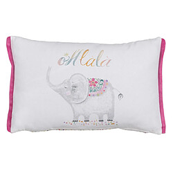 BigBuy Home Coussin Enfant Eléphant 100 % coton 45 x 30 cm