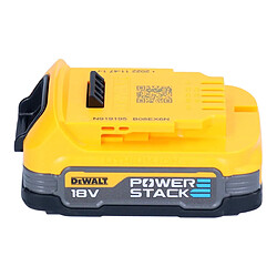 DeWalt Kit batterie DCBP 034 E2 2x batterie Powerstack 18 V 1,7 Ah / 1700 mAh XR Li-Ion - avec indicateur de charge