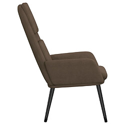 Avis vidaXL Chaise de relaxation Taupe Tissu