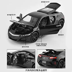 Universal Honda Acura NSX moulée sous pression alliage métal modèle de sport de luxe collection tire écho lumière voiture jouet |(Le noir)