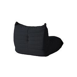 Avis SoftEva Sans assemblage moderne ergonomique Bean Bag chaise velours côtelé plancher lounge chair noir