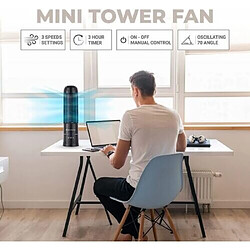 Acheter Ventilateur de Tour Oscillant de 16 pouces, ventilateur de Bureau Portable avec Bouton Tactile