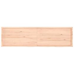 Acheter vidaXL Étagère murale 220x60x(2-6) cm bois de chêne massif non traité