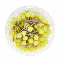 Rico Petites Épingles décoratives 1,6 cm - jaune fluo