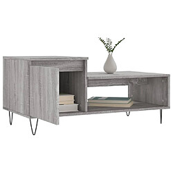 Acheter Maison Chic Table basse,Table Console Table d'appoint, Table pour salon Sonoma gris 100x50x45 cm Bois d'ingénierie -MN30674