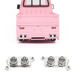 Avis 2x ABS RC Voiture D'échappement Sortie Latérale Port Garniture Camion Accessoire pour WPL D12 RC Voiture, RC Voiture Pièces de Décoration