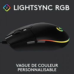 Souris gamer filaire - Logitech - G203 - LIGHTSYNC - RGB - USB - Noir