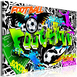 Artgeist Tableau - Football Graffiti (1 Part) Wide [30x20]