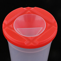 Tasse de pinceau en plastique transparente