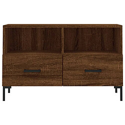 Acheter vidaXL Meuble TV Chêne marron 80x36x50 cm Bois d'ingénierie