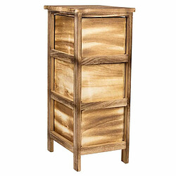 Caisson à Tiroirs Alexandra House Living Marron Bois Bois de paulownia 32 x 63 x 26 cm pas cher