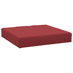 vidaXL Coussin de palette rouge bordeaux 60x60x8 cm tissu oxford