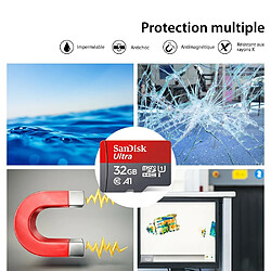 Acheter Carte Micro TF SD classe 10 SanDisk 32 G + Lecteur USB 2.0 - originale, carte mémoire pour Smartphone Tablette Caméra Surveillance