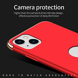 Coque en TPU slim, anti-chute, détachable, électroplaqué pour votre iPhone 13 6.1 pouces - rouge