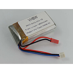 vhbw Li-Ion Batterie1800mAh (7.4V) pour drone quadrirotor Huajun W606-3C