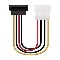 Câble d'alimentation Sata angulaire - 5,25" Molex 4 broches mâle - Sata femelle 16 cm OEM