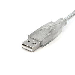 Avis StarTech.com 10 ft. Transparent USB Cable A-B M/M câble USB 3,05 m