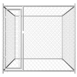 Helloshop26 Chenil extérieur cage enclos parc animaux chien d'extérieur pour chiens 185 cm 02_0000342