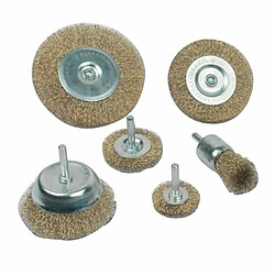 Brder Mannesmann Mannesmann M43806 Ensemble de 6 brosses métalliques