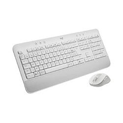 Logitech Signature MK650 Combo For Business clavier Souris incluse RF sans fil + Bluetooth AZERTY Français Blanc