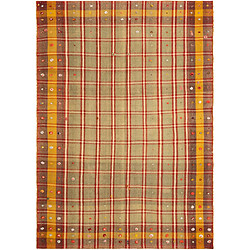 Vidal Tapis de laine 225x159 rouge Jajim