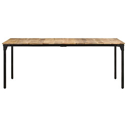 Maison Chic Table de salle à manger,Table à dîner 200x100x76 cm Bois de manguier solide -GKD94319