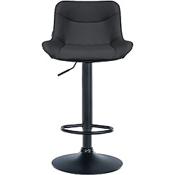 Avis Non Lot de 2 tabourets de bar Vonore simili cuir noir