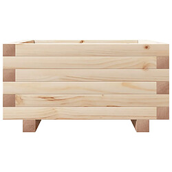 Acheter vidaXL Jardinière 50x50x26,5 cm bois de pin massif