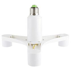 Avis Wewoo Douilles Ampoule blanc Convertisseur de support de lampe E27 1 tour 4 E27 d'adaptateur de de