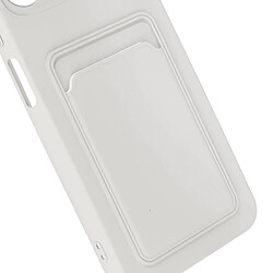 Avizar Coque pour Xiaomi Redmi 12 Porte-carte Souple Anti-traces Blanc