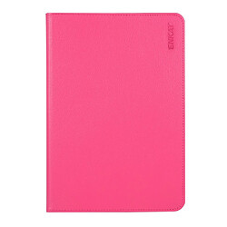 Etui en PU litchi à 360 degrés avec support rose pour votre Huawei MediaPad M6 10.8 pouces