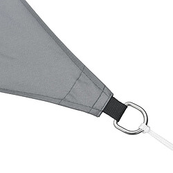 Avis Helloshop26 Voile d'ombrage toile solaire polyester polyuréthane triangulaire 300 cm gris foncé 03_0004617