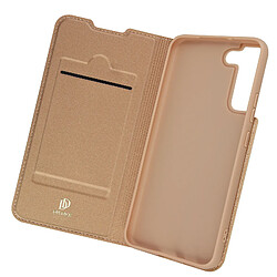 Housse Samsung Galaxy S22 Plus Porte-carte Fonction Support Dux Ducis rose gold