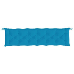 Acheter vidaXL Coussins de banc de jardin lot de 2 bleu clair tissu Oxford