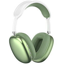 Casque Bluetooth sans fil YUANFU-P9Promax (casque stéréo, charge en coton Type-C-vert)