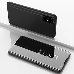 Wewoo Housse Coque Pour Galaxy S11 plaqué miroir étui en cuir à rabat horizontal avec support noir