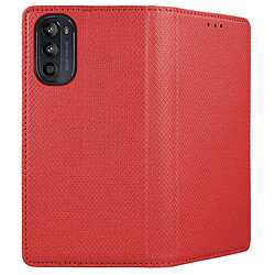 Acheter Htdmobiles Housse pour Motorola Moto G52 4G / G82 5G - etui coque pochette portefeuille + verre trempe - ROUGE MAGNET