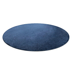 Avis RUGSX Tapis VISCO cercle bleu foncé 10 peluche, IMITATION FOURRURE DE LAPIN cercle 120 cm