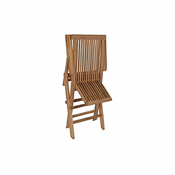 Chaise de jardin DKD Home Decor Marron Teck (57 x 47 x 90 cm)