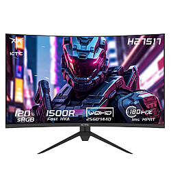 KTC H27S17 Moniteur de jeu incurvé 27 pouces QHD 2560 x 1440 16:9 ELED 180Hz Nouvelle version - Nouvelle version